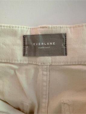 Everlane Off-White Organic Cotton Pants